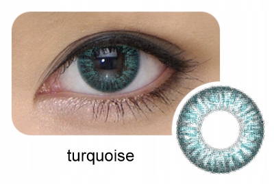 

Kolorowe soczewki Cool Look Turquoise 2szt