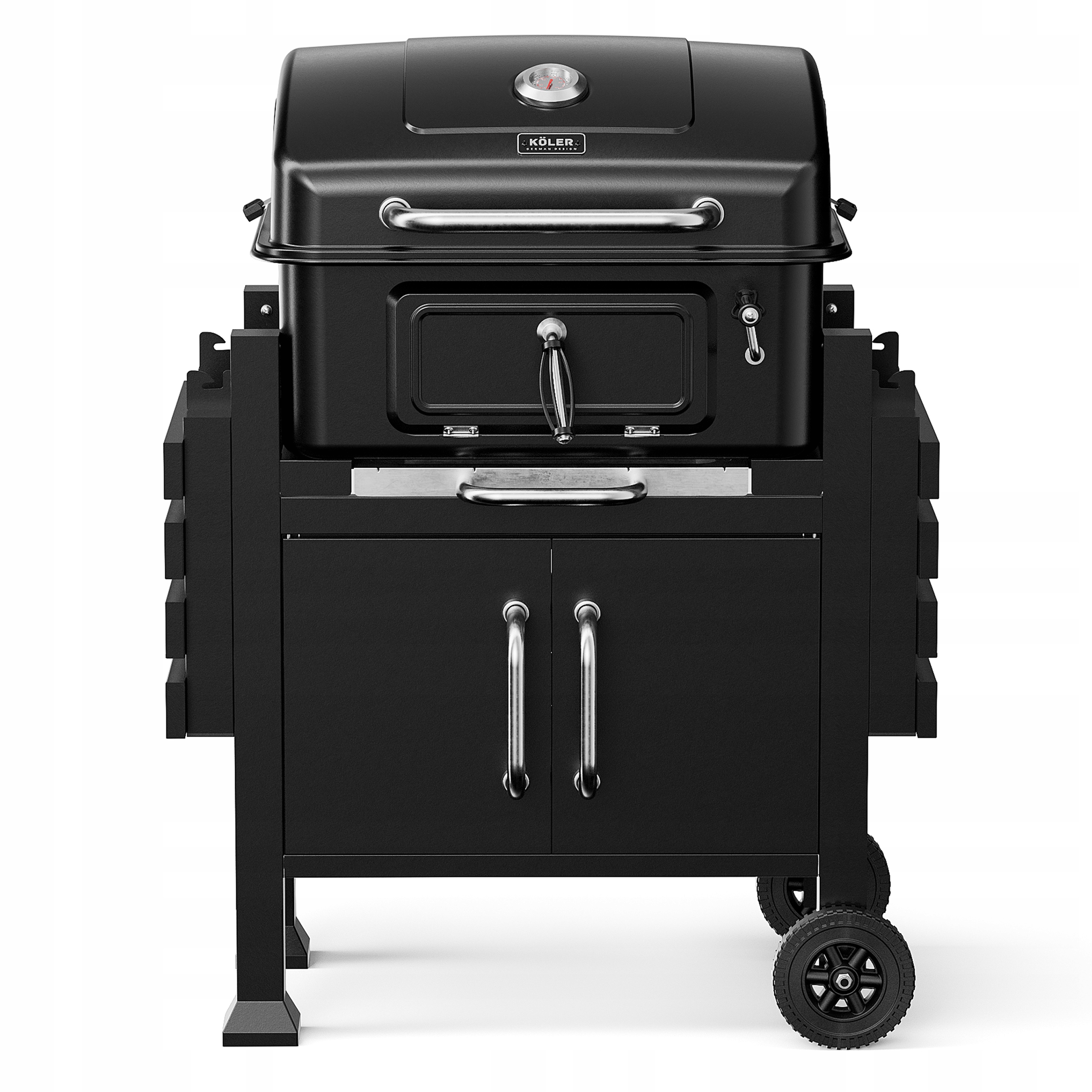 GRILL WĘGLOWY Z POKRYWĄ ŻELIWNY RUSZT KOLER EMBER CH2 EMALIA PORCELANOWA Producent KÖLER