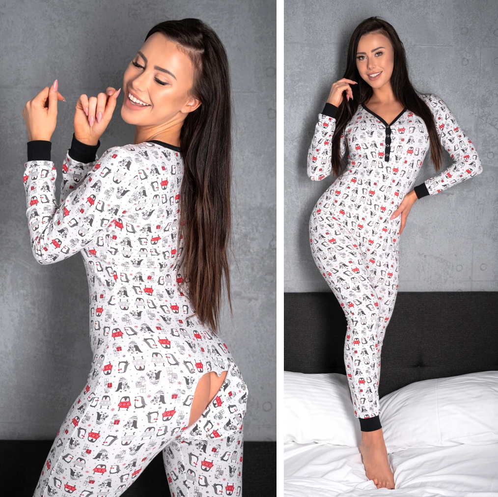 PIŻAMA ONESIE KOMBINEZON DO SPANIA Z KLAPKĄ ORYGINALNY OD SLEEPDO r.S Wzór dominujący print (nadruk)