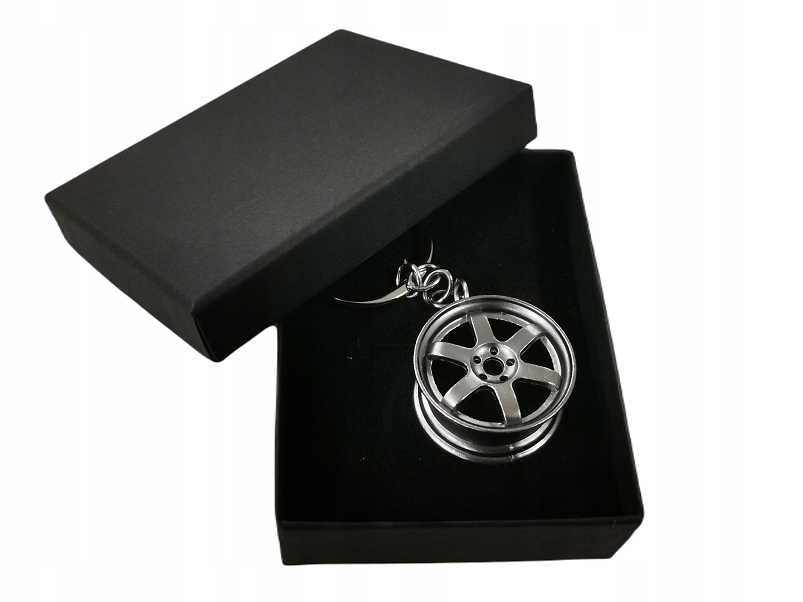 

Brelok do kluczy felga Volk TE37 grafit pudełko