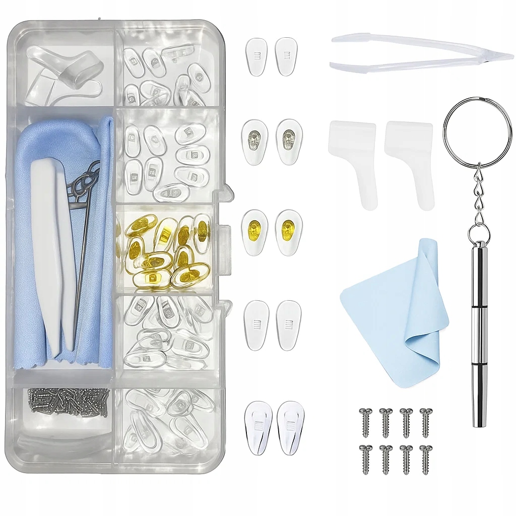 SZEMÜVEG JAVÍTÓ KÉSZLET CSAVAROK SZILIKON ORR