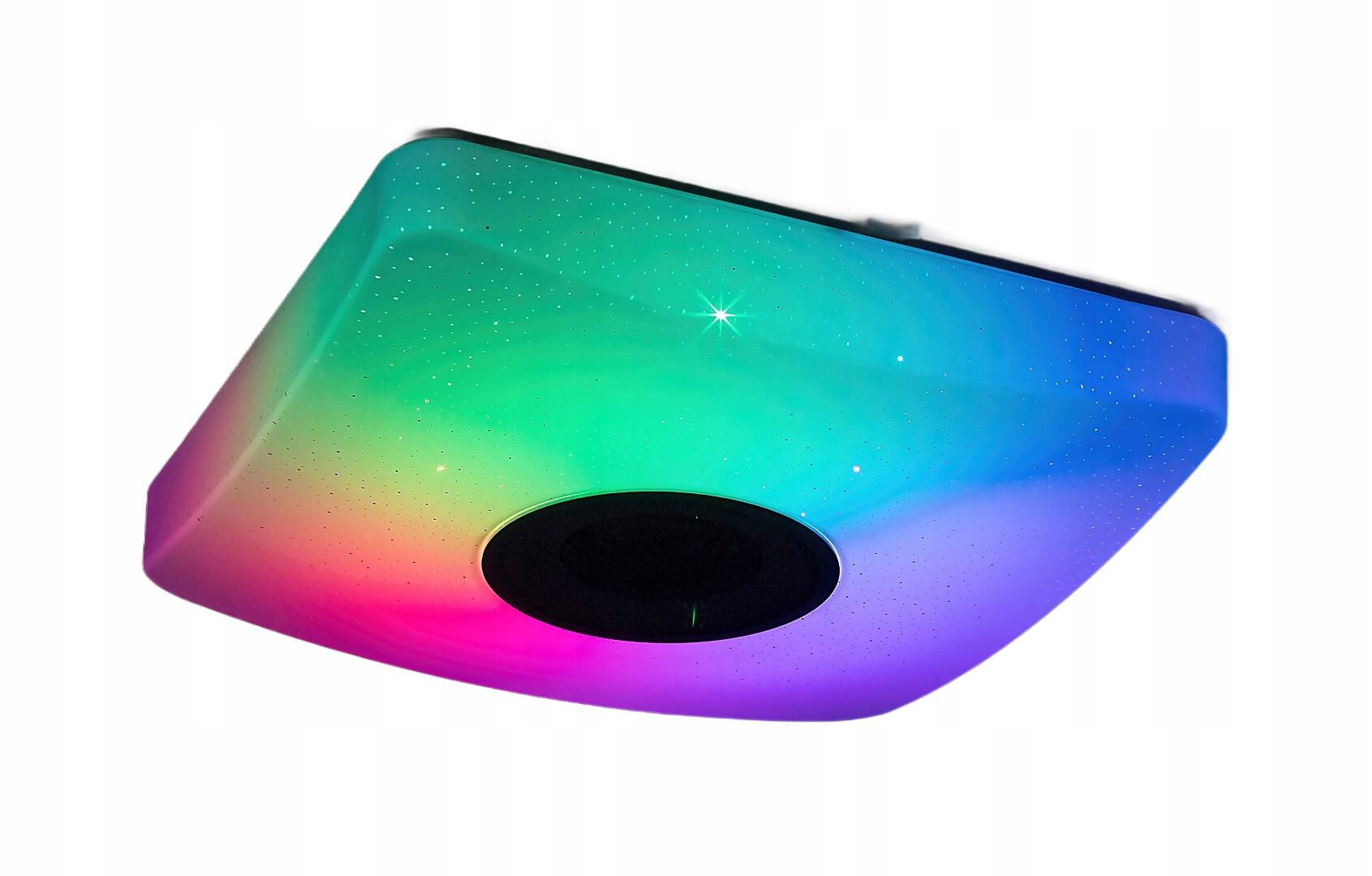 Stropné Svietidlo Rgb s reproduktorom 36.5 cm Led 18 W biely štvorcový Murry 4682 Rabalux