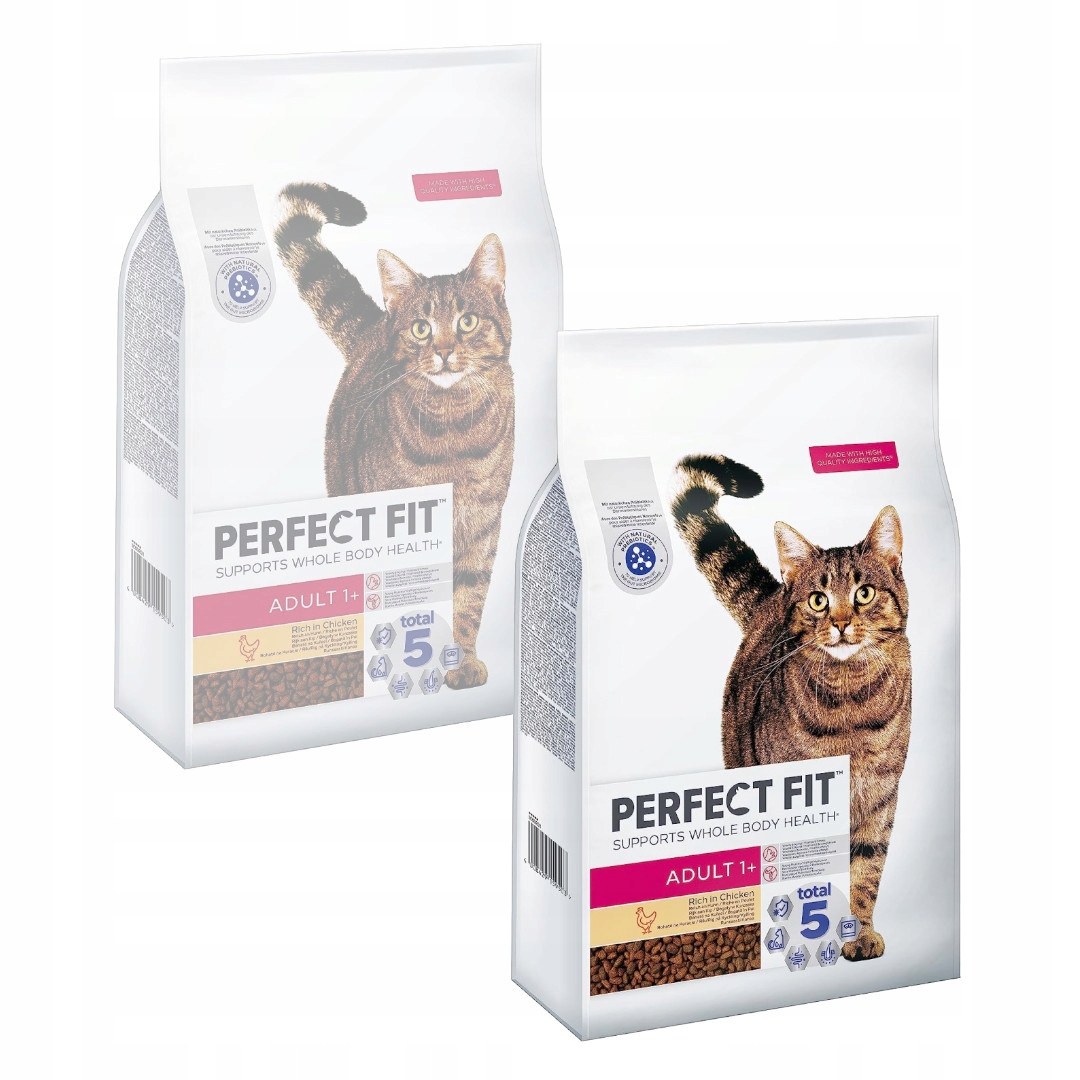 Levně Perfect Fit Adult s kuřecím masem 2x7 kg Suché Krmivo pro dospělé kočky