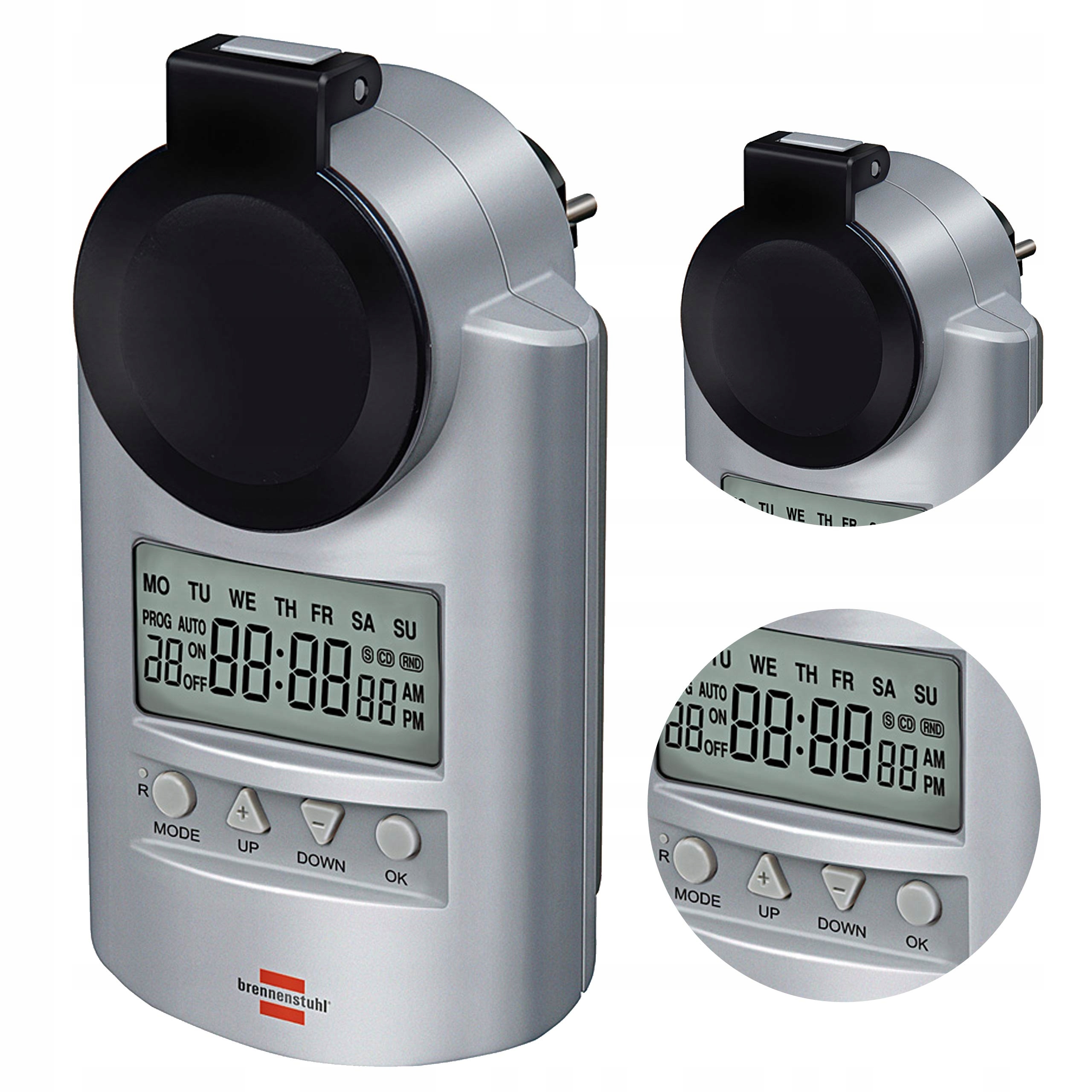 

Timer Programa Czasowy IP44 LCD 3500W Brennenstuhl