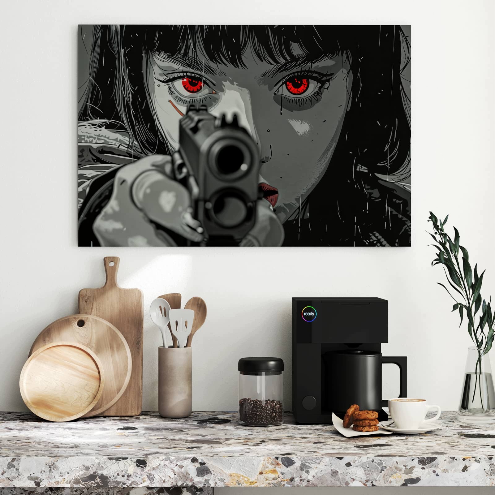 Magnetická tabule Pohled Przez Broň palna 90 × 60 cm