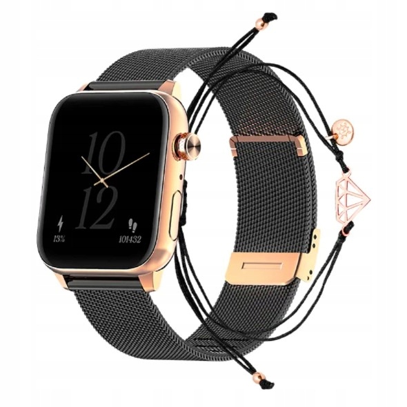 Chytré Hodinky Maxcom FW64 Oxygen 2 náramek A. Kruk Černé Dámské hodinky