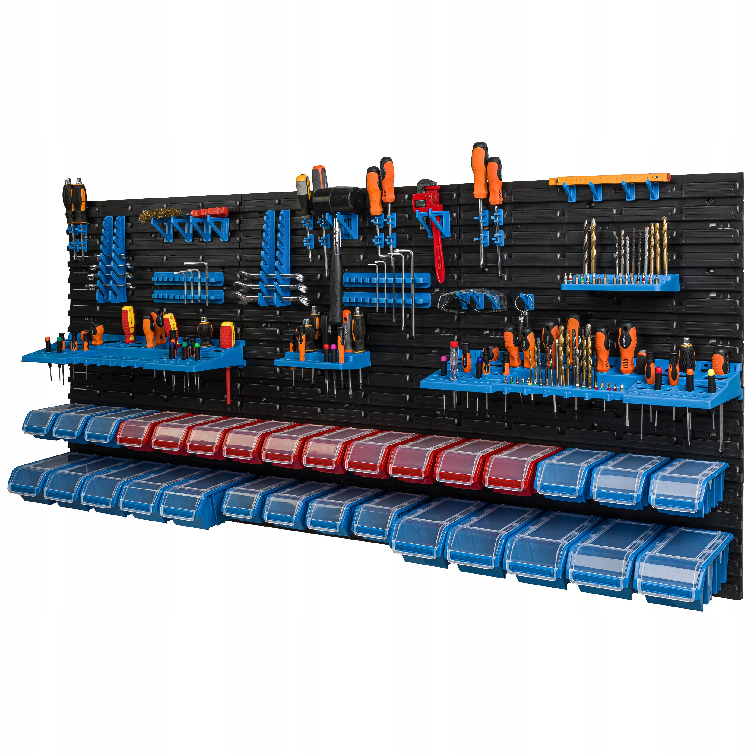 Dílenská tabule na nářadí 173,3 x 78 cm 30 boxů
