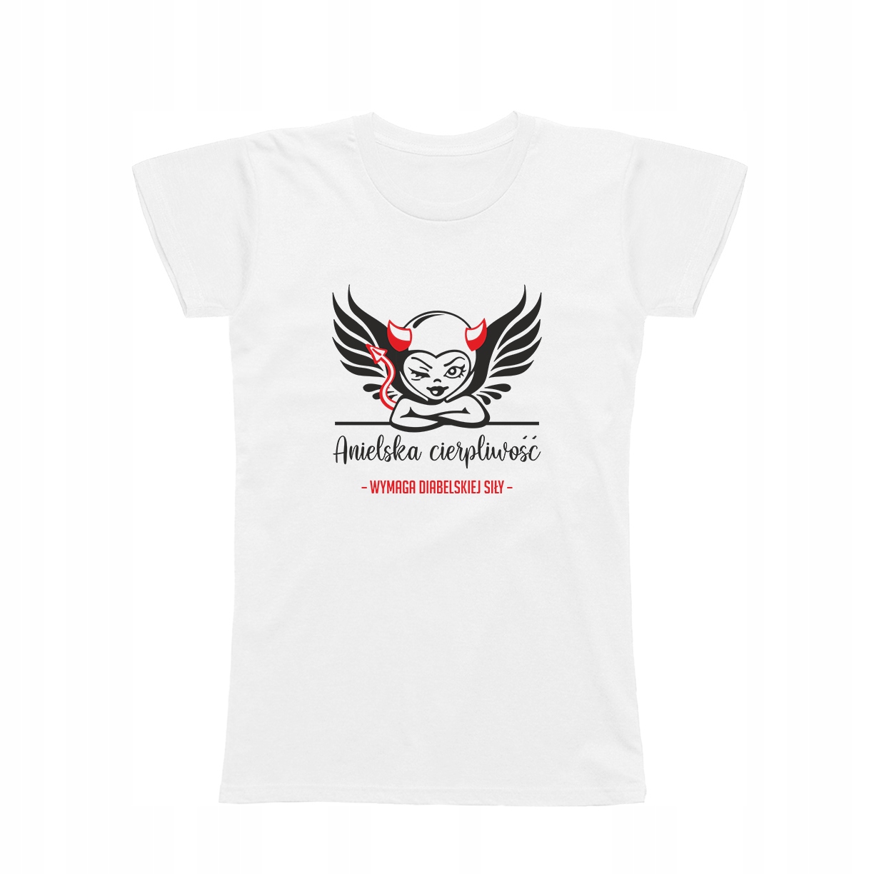 

L - Koszulka T-shirt Anioł Śmieszna Prezent Diabeł