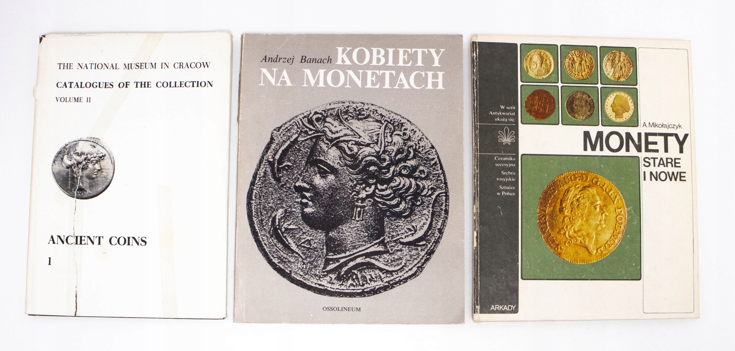 Zestaw 3 książek poświęconych numizmatyce