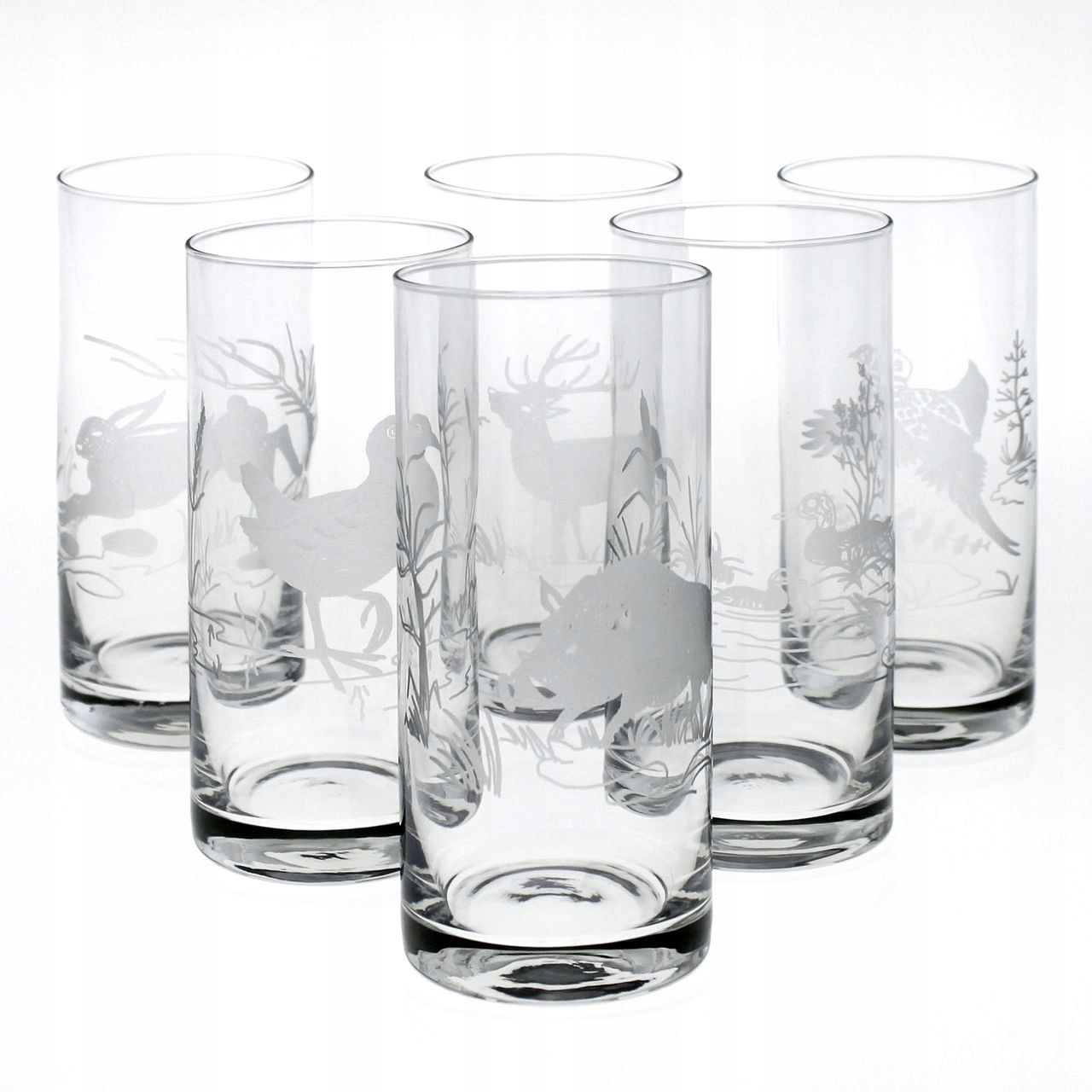 

Grawerowane szklanki long drink Myśliwskie 300ml