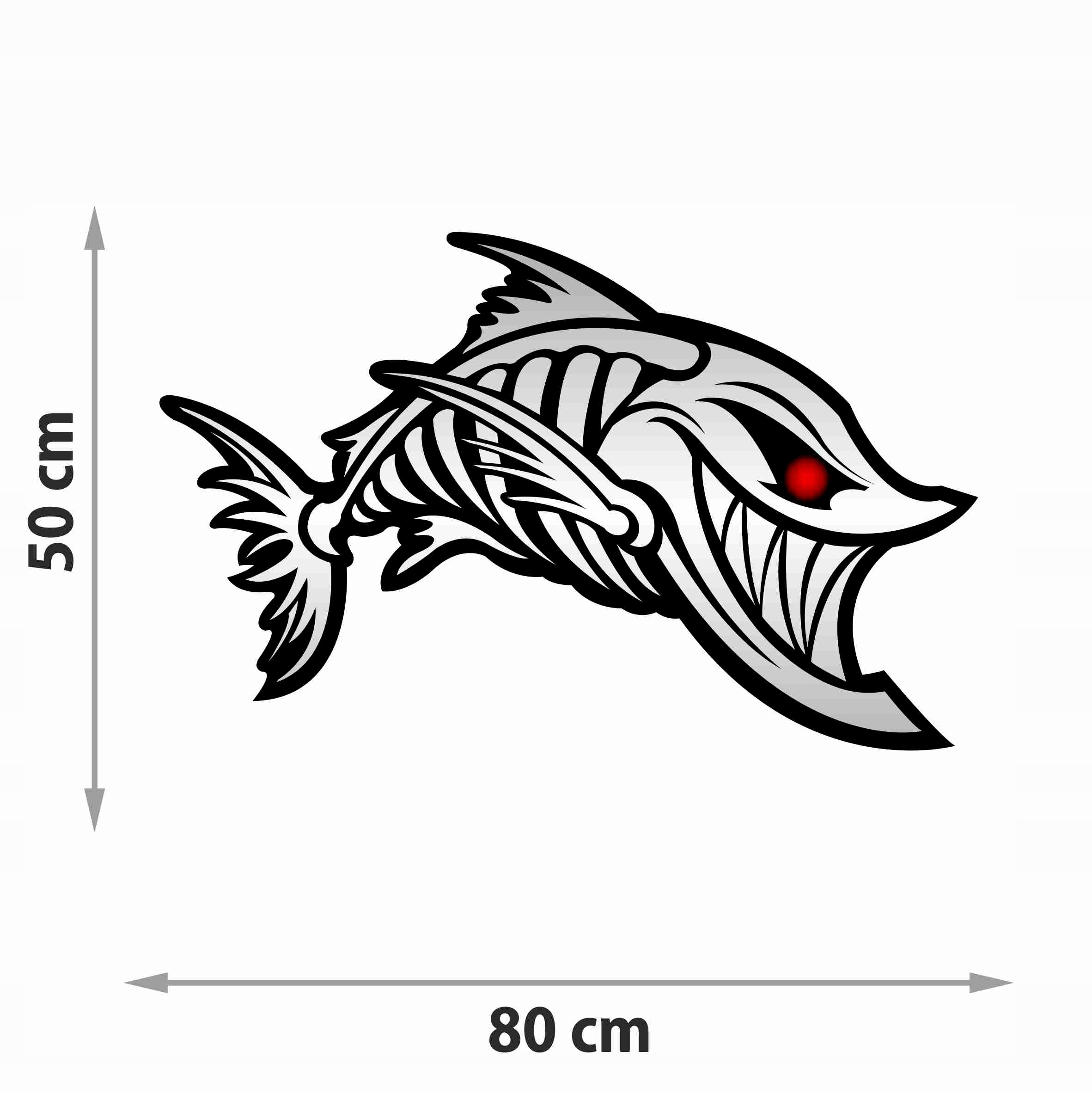 

Naklejka Ryba Na Łódkę Łódź Auto 80 cm