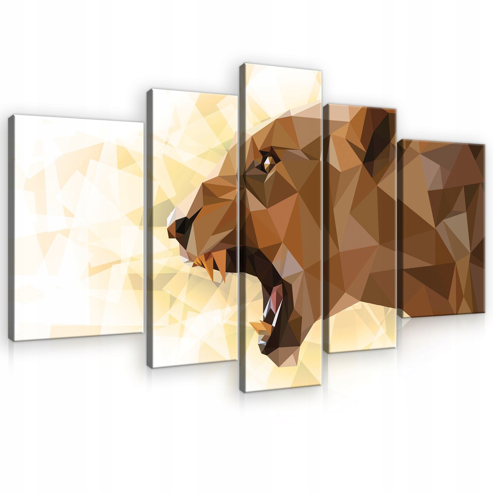 Obraz 170x100 Lev geometrický rev low poly abstrakcia sila energia