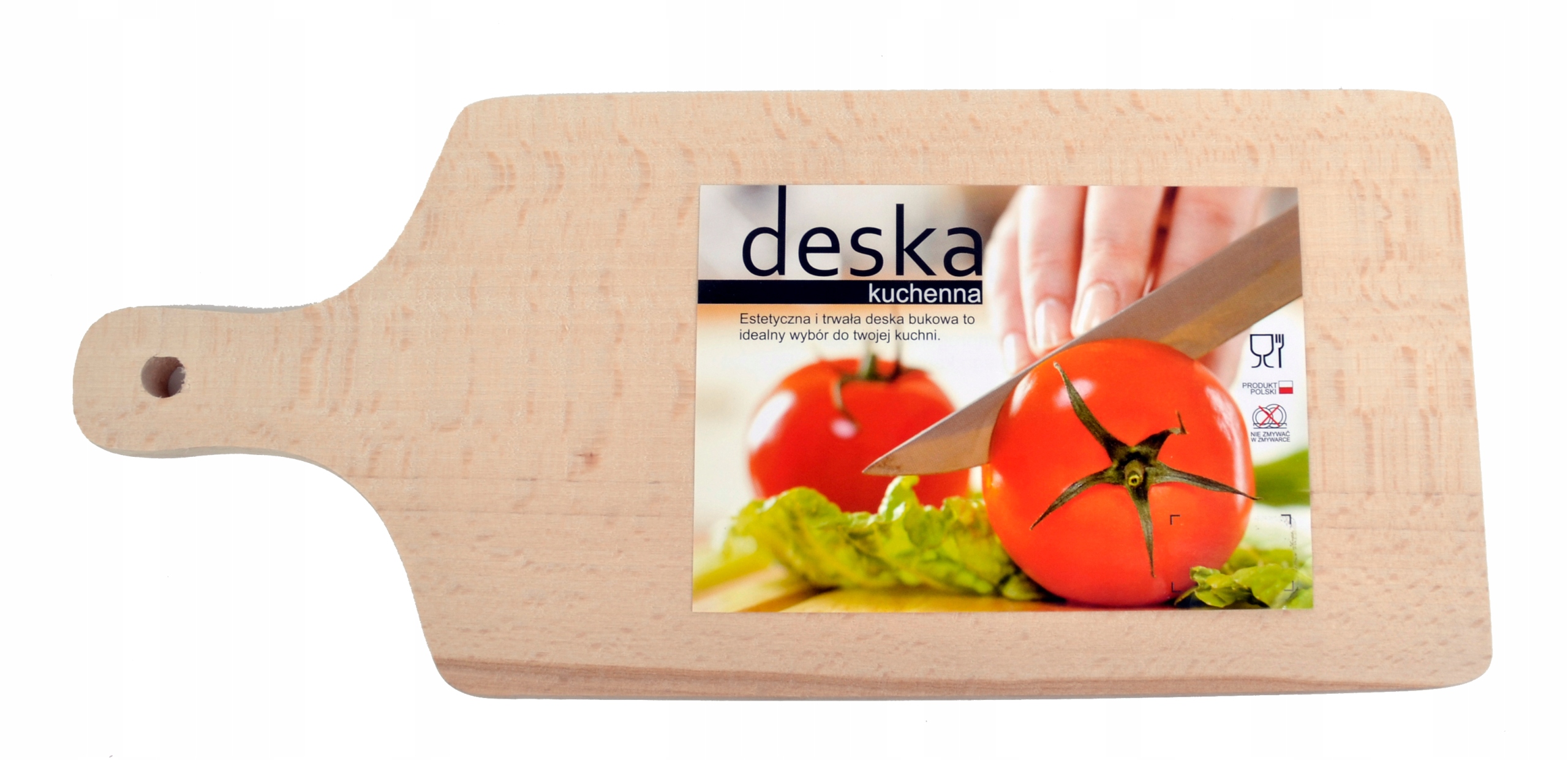 

Deska do krojenia drewniana bukowa 35x15cm