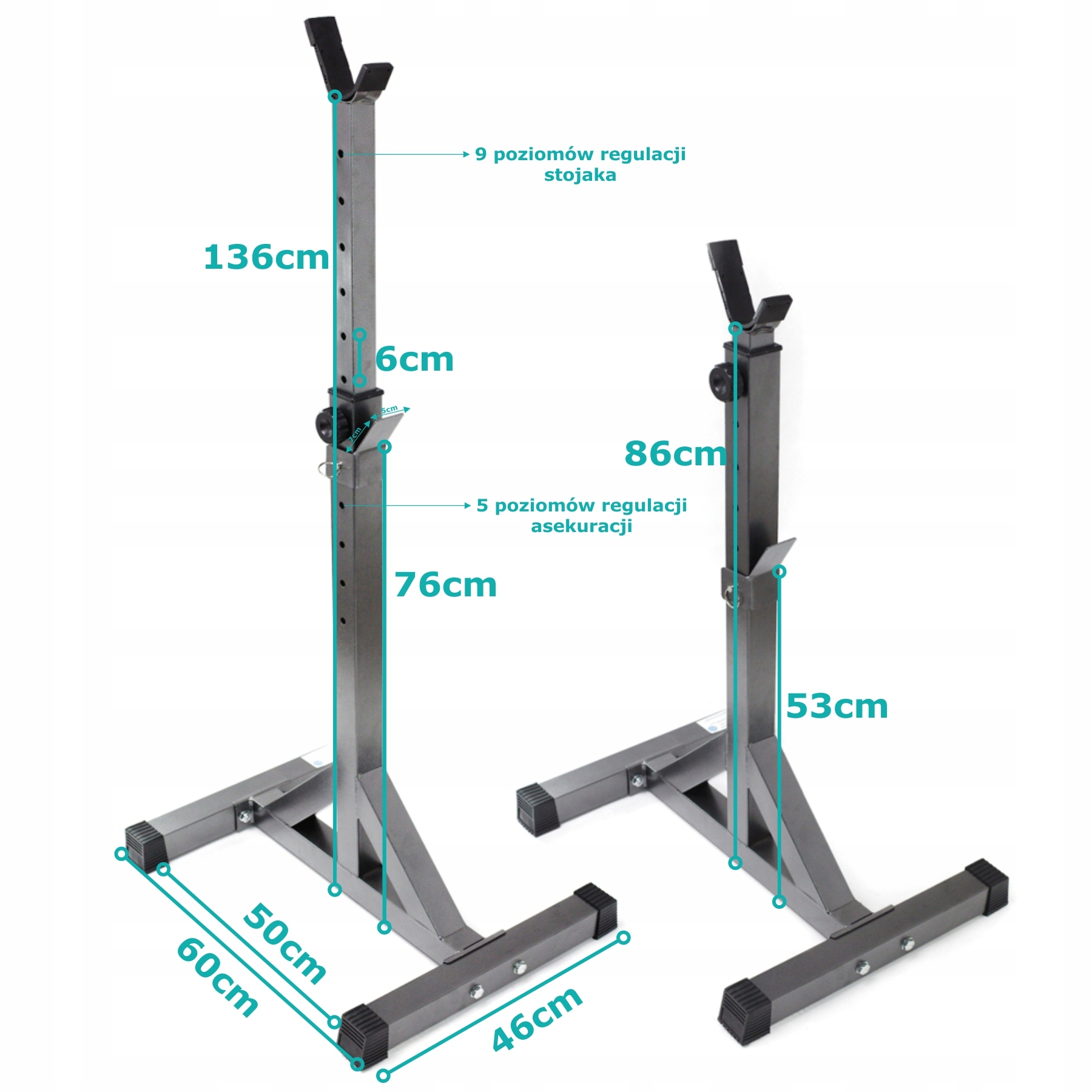 ZESTAW NA SIŁOWNIE 92kg ZESTAW KULTURYSTYCZNY ŁAWKA SZTANGA STOJAK HANTLE Wyposażenie dodatkowe blokada do nóg stojaki