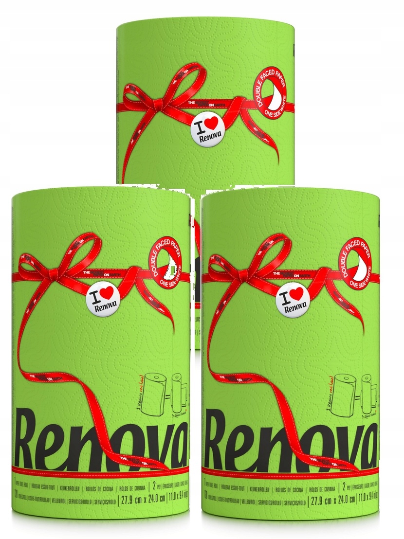 

3x Zielony Ręcznik Papierowy Renova