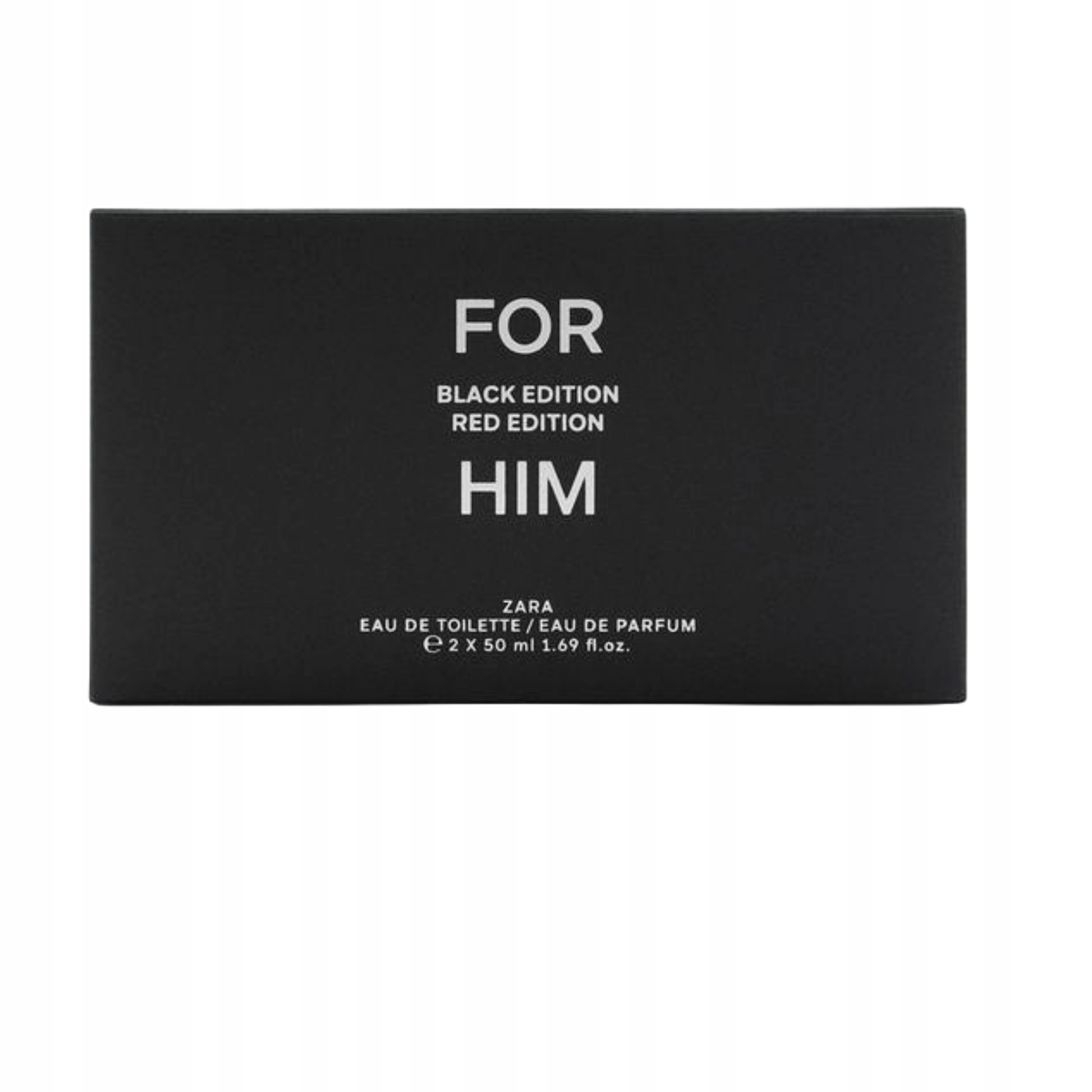ZARA FOR HIM BLACK + ZARA FOR HIM RED EDITION 2 X 50 ML PERFUMY MĘSKIE Kod producenta FOR CHIM ZARA