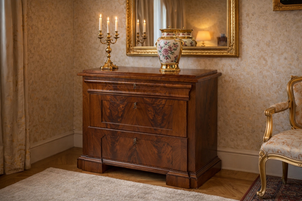 Komoda Biedermeier z ok.1840 roku. PO RENOWACJI.