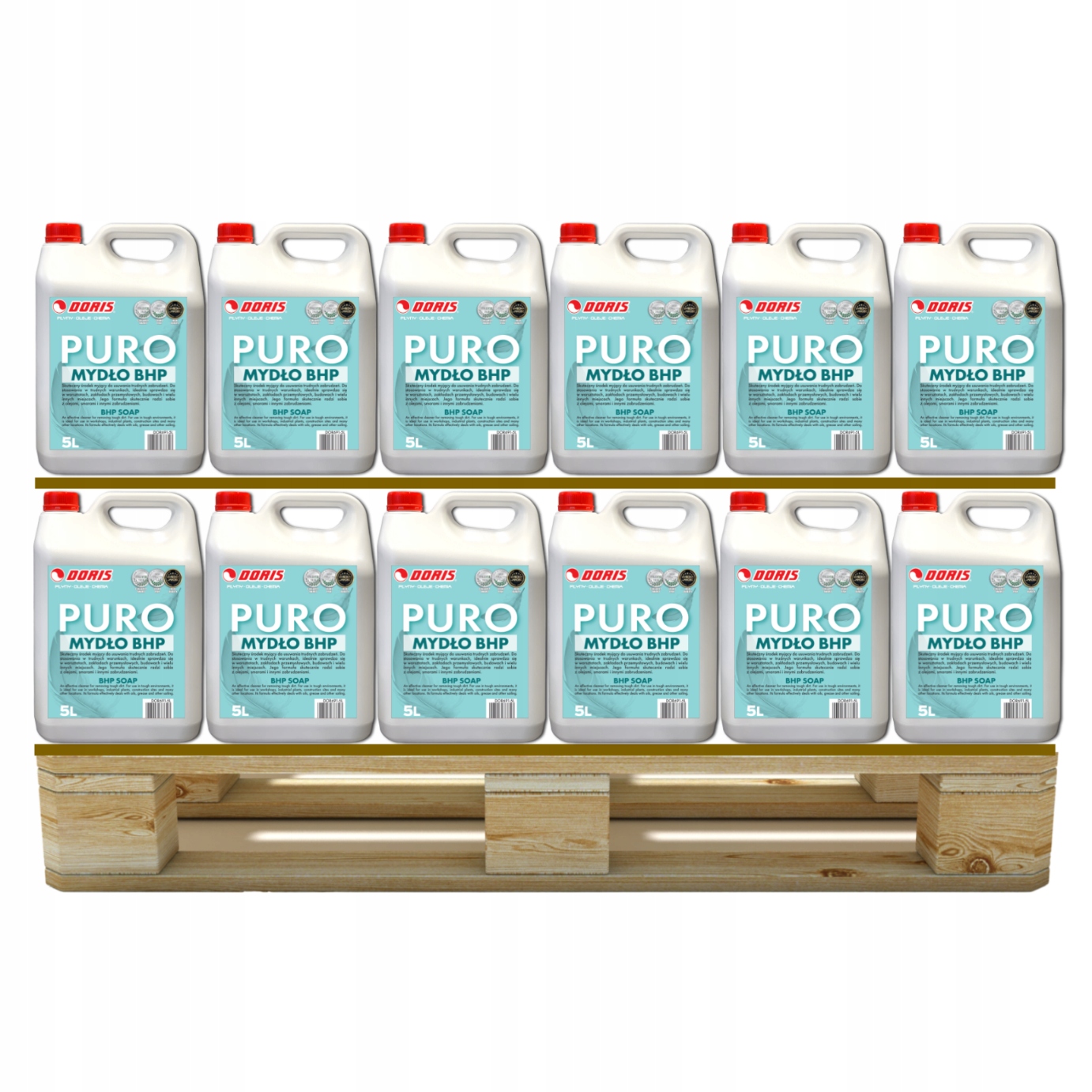 Doris Puro Mýdlo Bozp gel 410L Sada 82ks x 5L