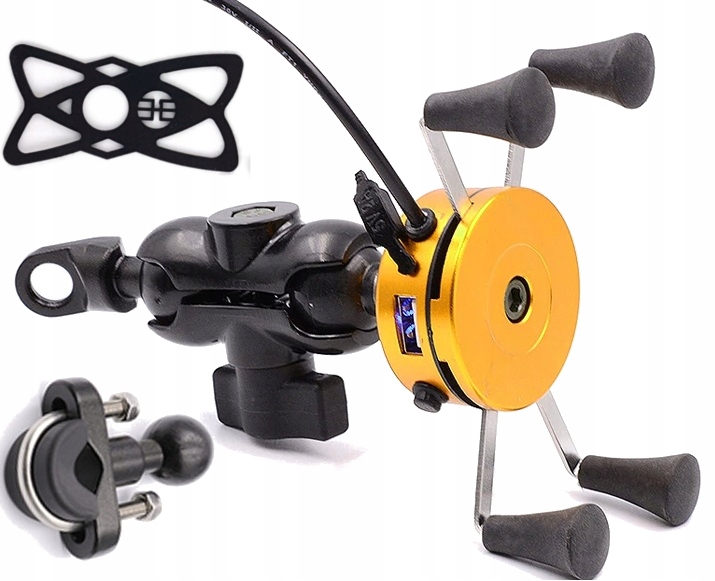 

Uchwyt Motocyklowy Na Telefon Nawigację Usb 2A