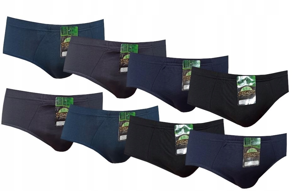 

8x Slipy Męskie Bambusowe majtki rozmiar L