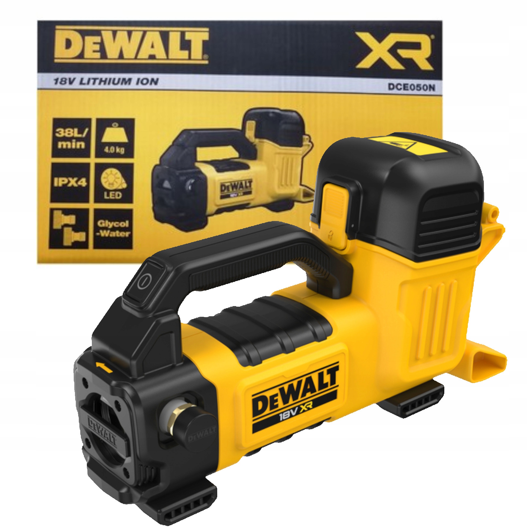 DeWALT Pompa do wody płynów na akumulator 18V Xr body DCE050N