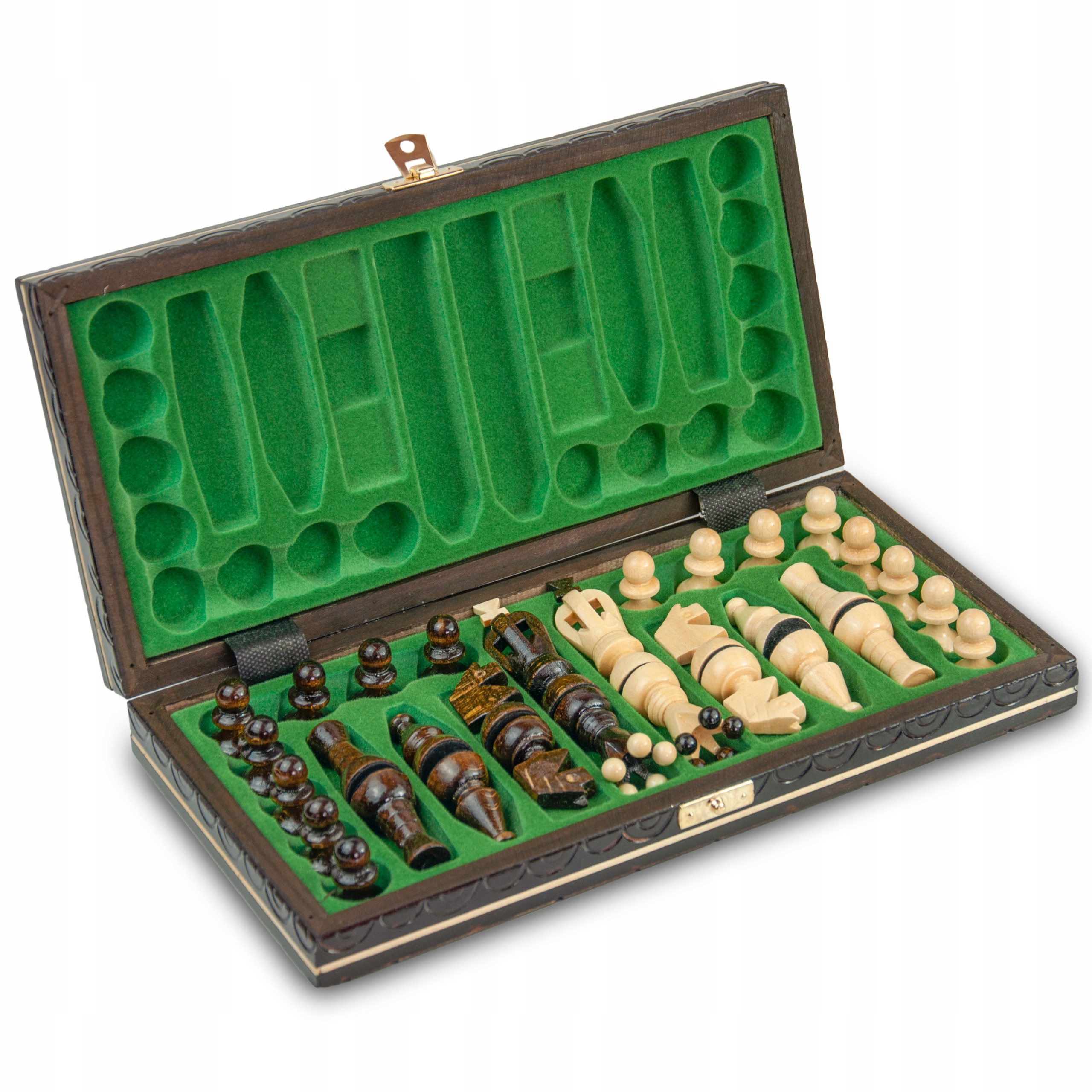 SZACHY DREWNIANE KLASYCZNE DRUKOWANE 31x31 Rodzaj szachy drewniane tradycyjne