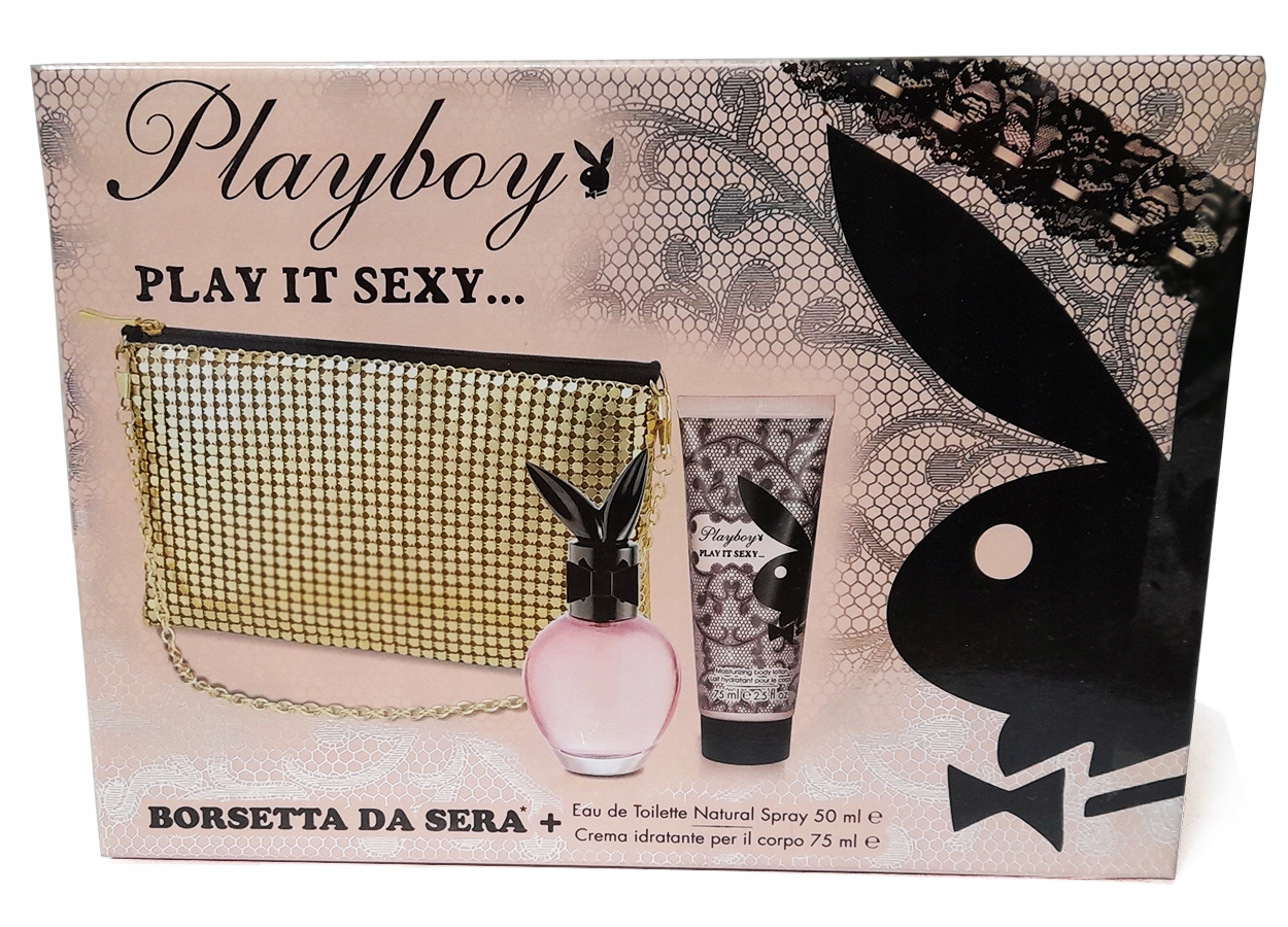 Playboy Play It Sexy... Toaletní voda 50 ml Balzám 75 Ml Kosmetická taštička Set