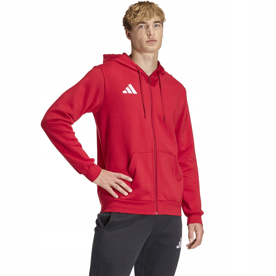 Mikina adidas Entrada 26 Full Zip Hoody KF5944 červená S