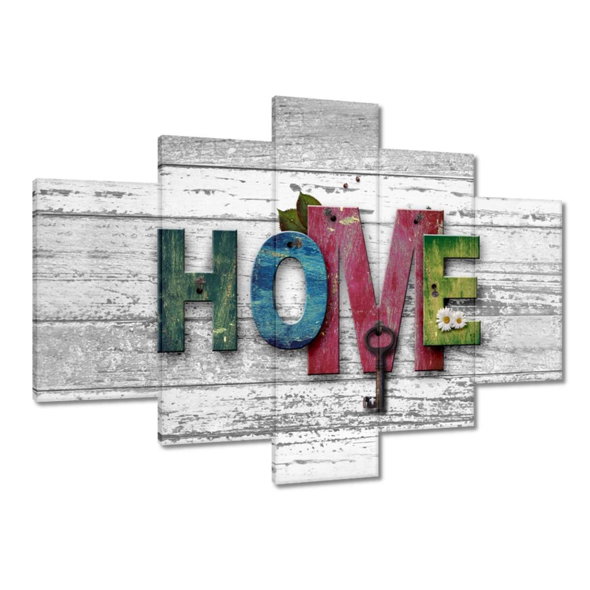 Obrazy 150x105 Barevný nápis Home