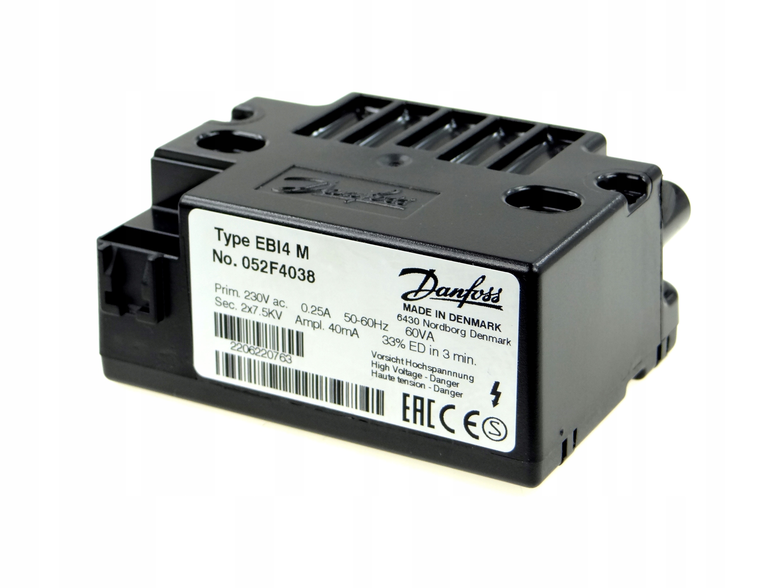 Zapaľovací transformátor Danfoss EBI4 M-052F4038