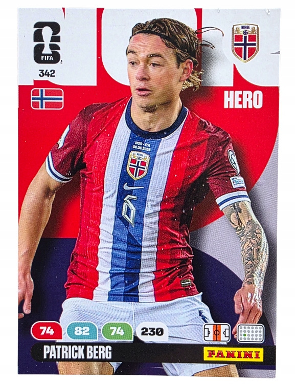 Karty Piłkarskie do albumu Panini World Cup 2026 Hero Norwegia 342 Berg