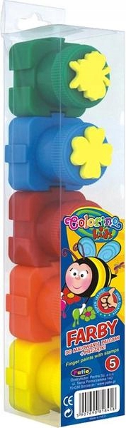 

Colorino farby do malowania palcami 5 stempelki