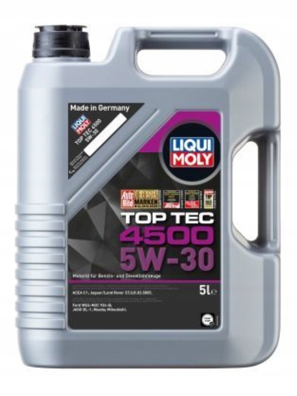 Liqui Moly Oil 5W30 5L Top Tec 4500 C1 WSS-M2C 934-B STJLR.03.5005
