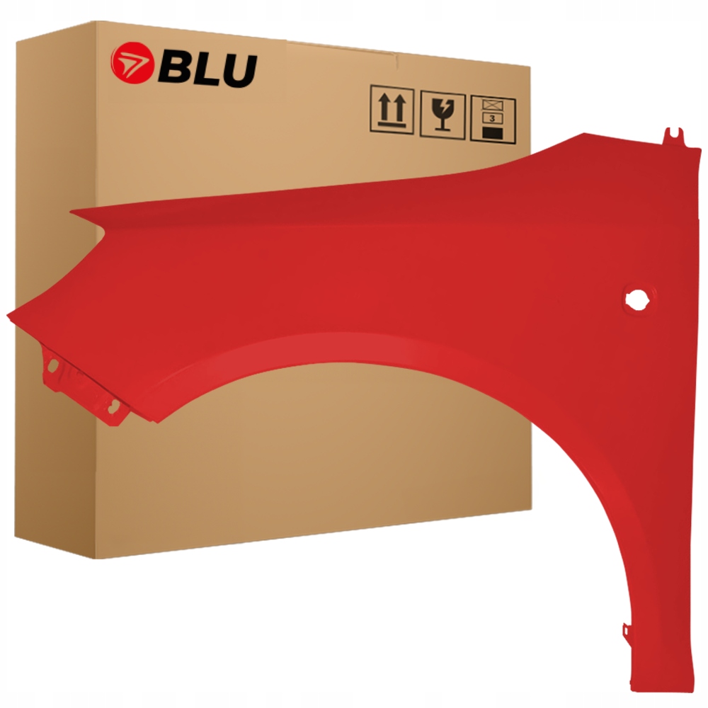 Blu Blatník Škoda Fabia II 2 5J Roomster 8151 levý červený 07-15 přední