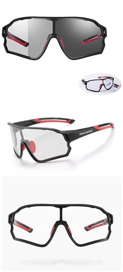 Rowerowe Okulary PRZECIWSŁONECZNE FOTOCHROM Ramka Model 10135