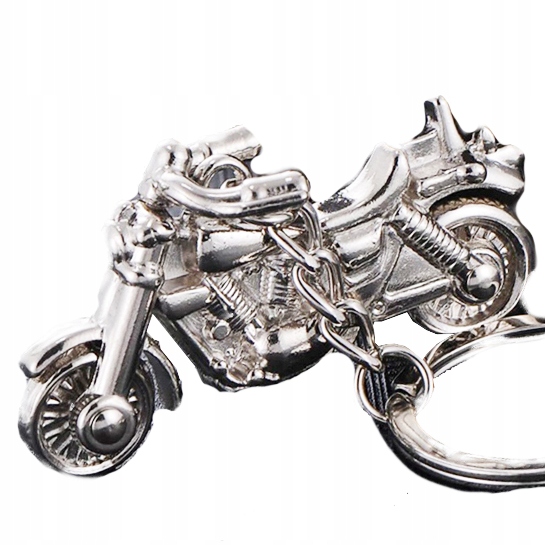 

Breloczek Brelok do kluczy Motocykl Motor Srebrny