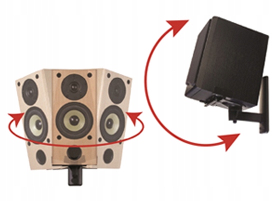 UCHWYTY DO GŁOŚNIKÓW B-TECH BT77 CZARNY (PARA) Waga produktu 3.1 kg