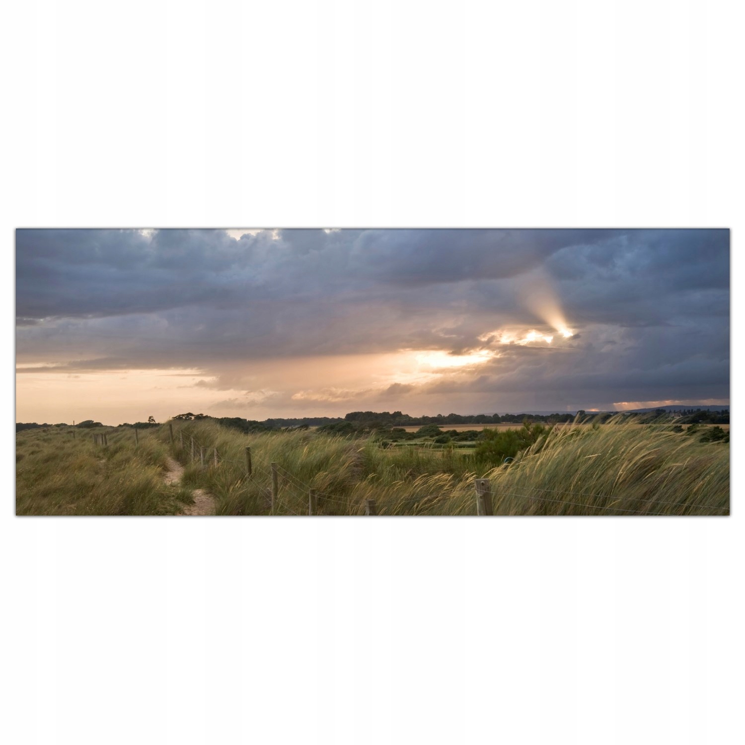 

Obraz na szkle Foto Plaża Chmury Krajobraz 125x50