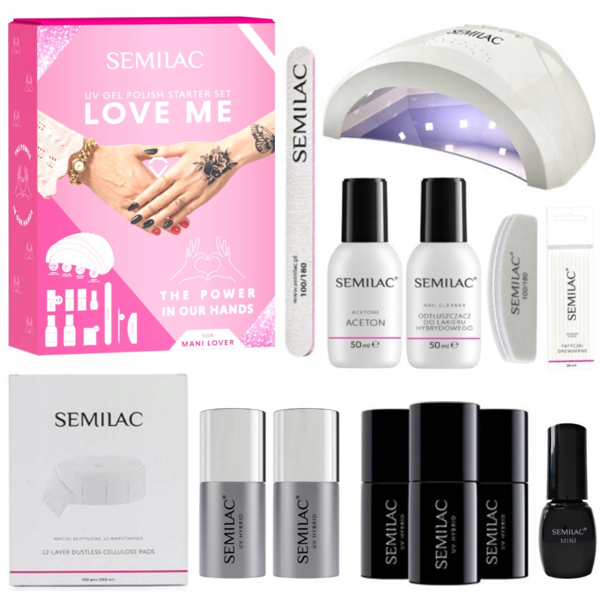 Semilac Love Me – startovací sada pro Led lampu 48/24W