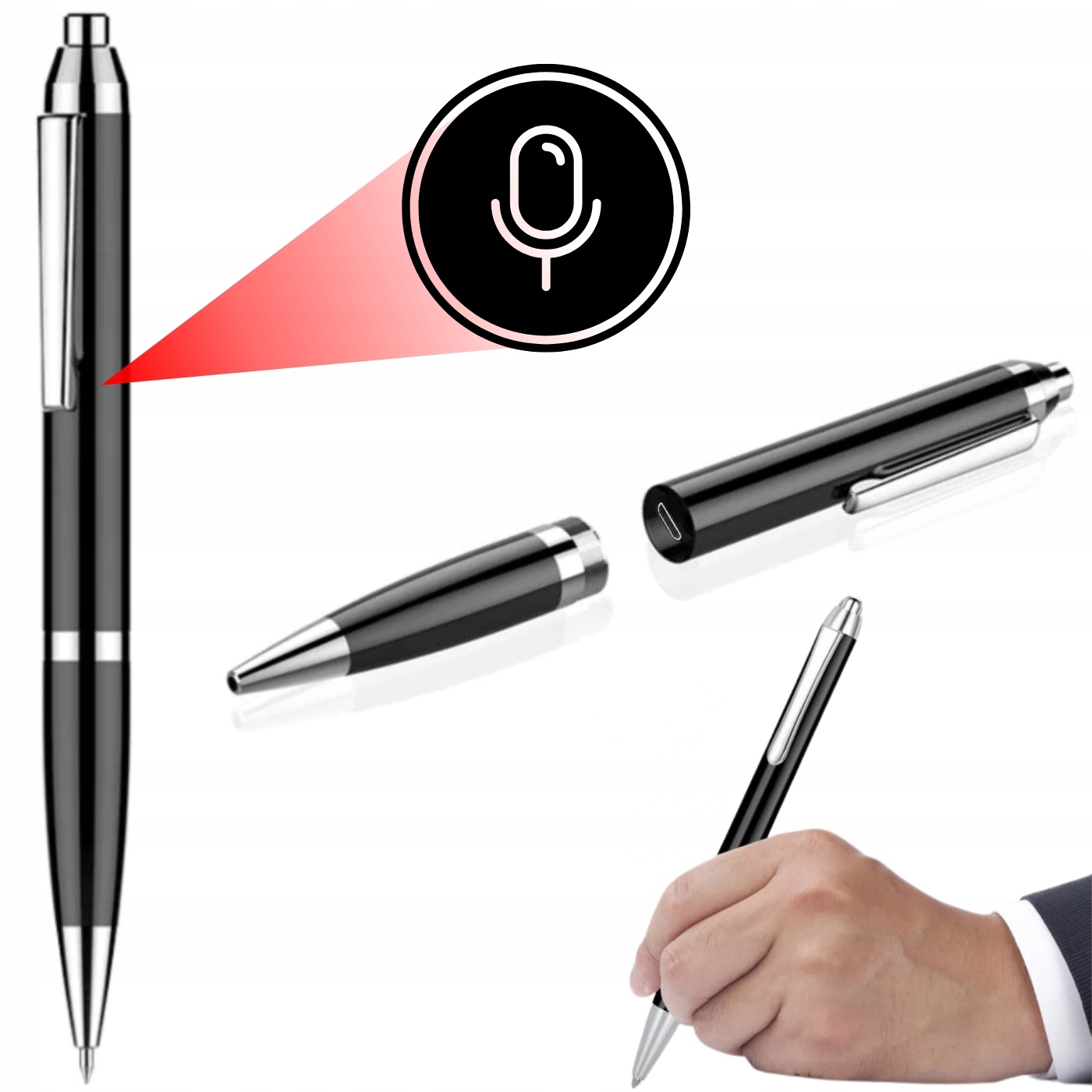 Diktafon Propiska Špionážní Mini Digitální Odposlech Malý Flash Disk 32GB