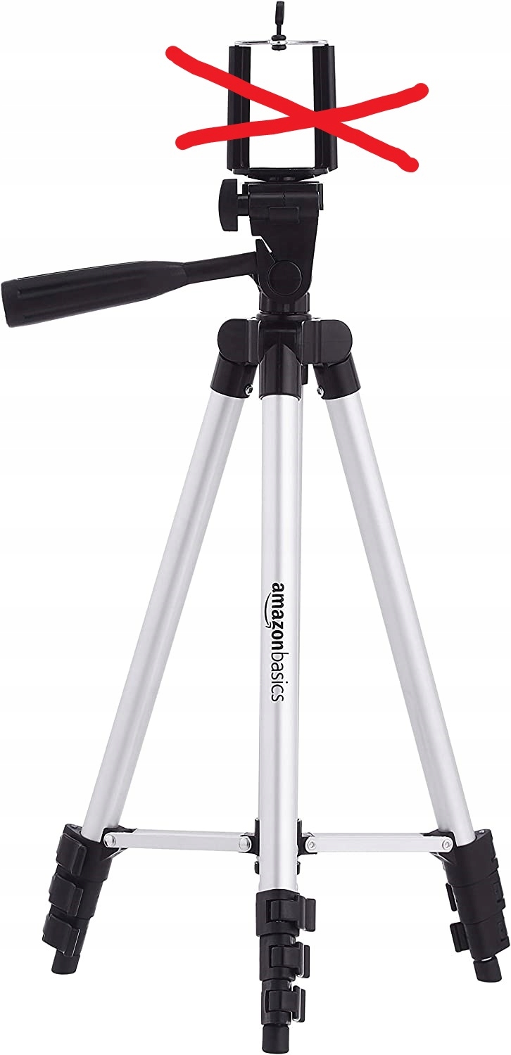 Amazon Basics Uniwersalny statyw do telefonu 127cm