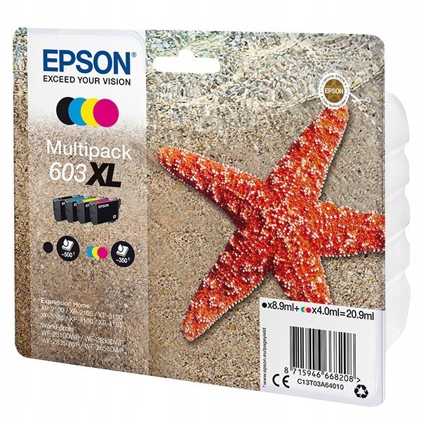 Atrament Epson 603XL C13T03A64010 sada