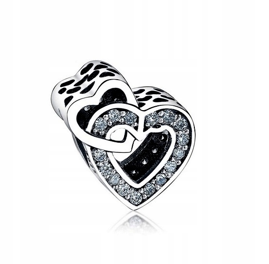 

Charms Splątane Miłosne Serca do Pandora Apart