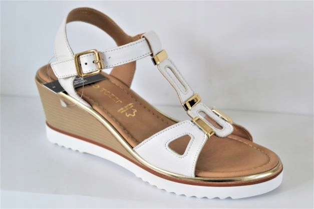 Marco Tozzi 28390-28 Sandály Bílé Koturn VEL.38