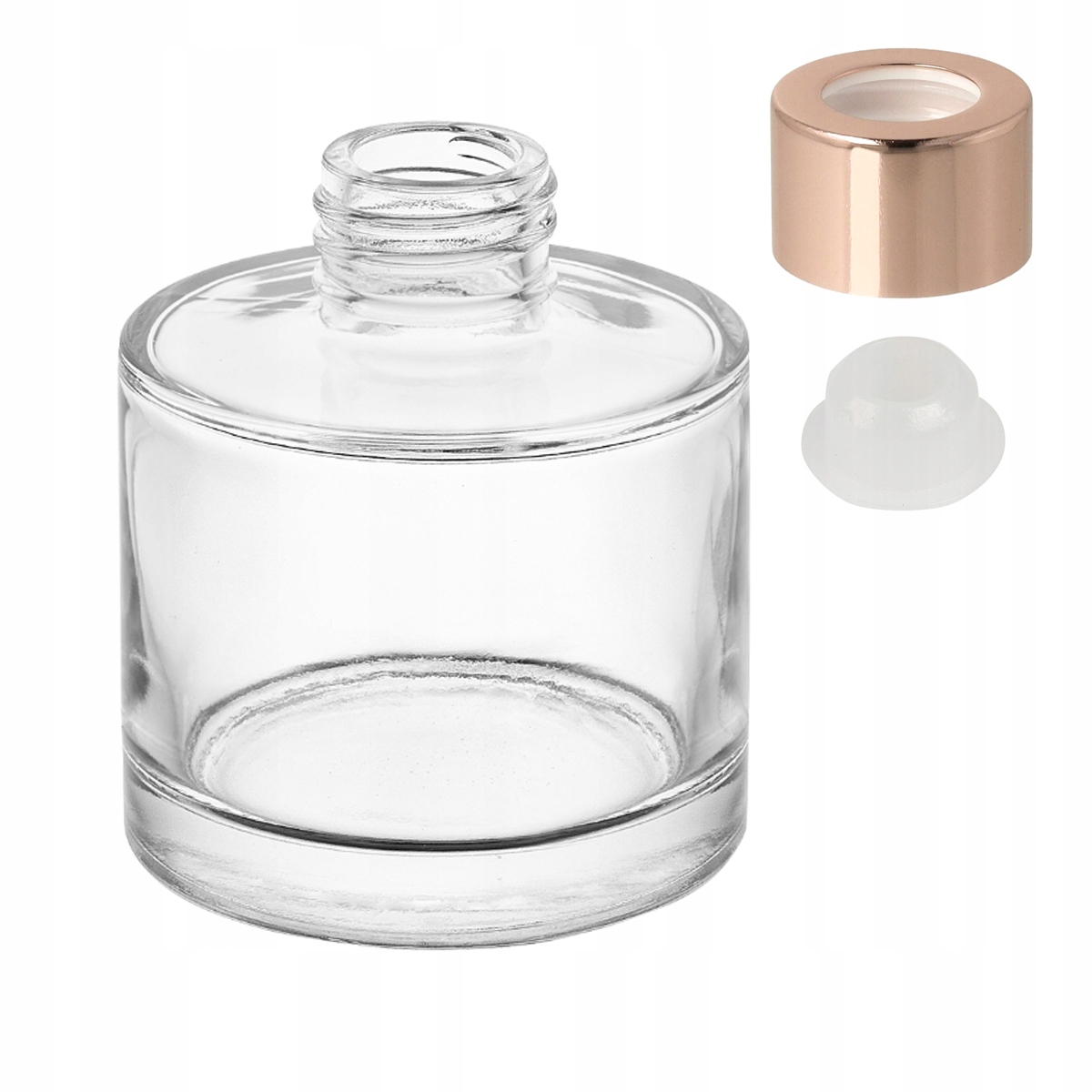 Dyfuzor zapachowy butelka pojemnik na dyfuzor 100 ml okrągły ROSE GOLD