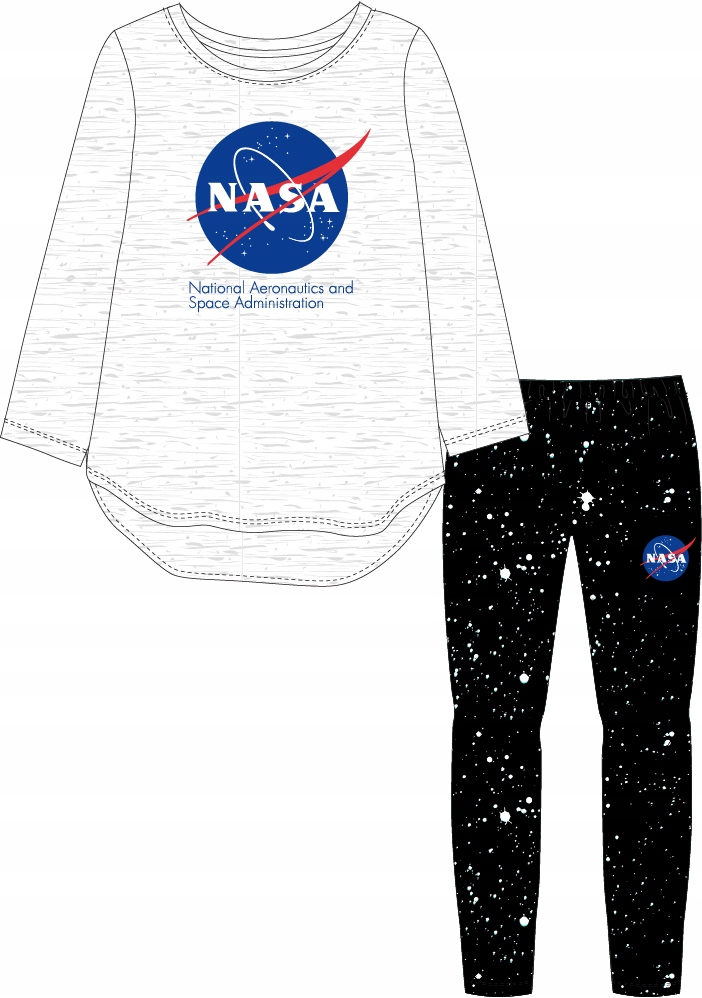 

Piżama Dziewczęca Nasa 152/158 Szary/Czarny