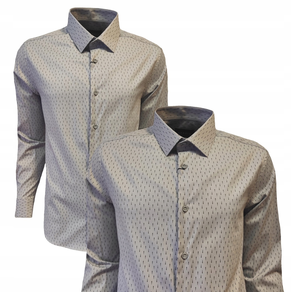 Pánská Košile Casual Fit-regular Šedá XXL