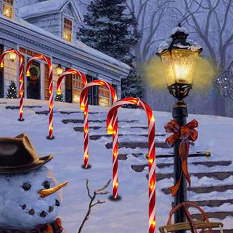 LAMPKI LED LASKI MIKOŁAJA CUKIERKI OZDOBA OGRODU GIRLANDA Motyw inny