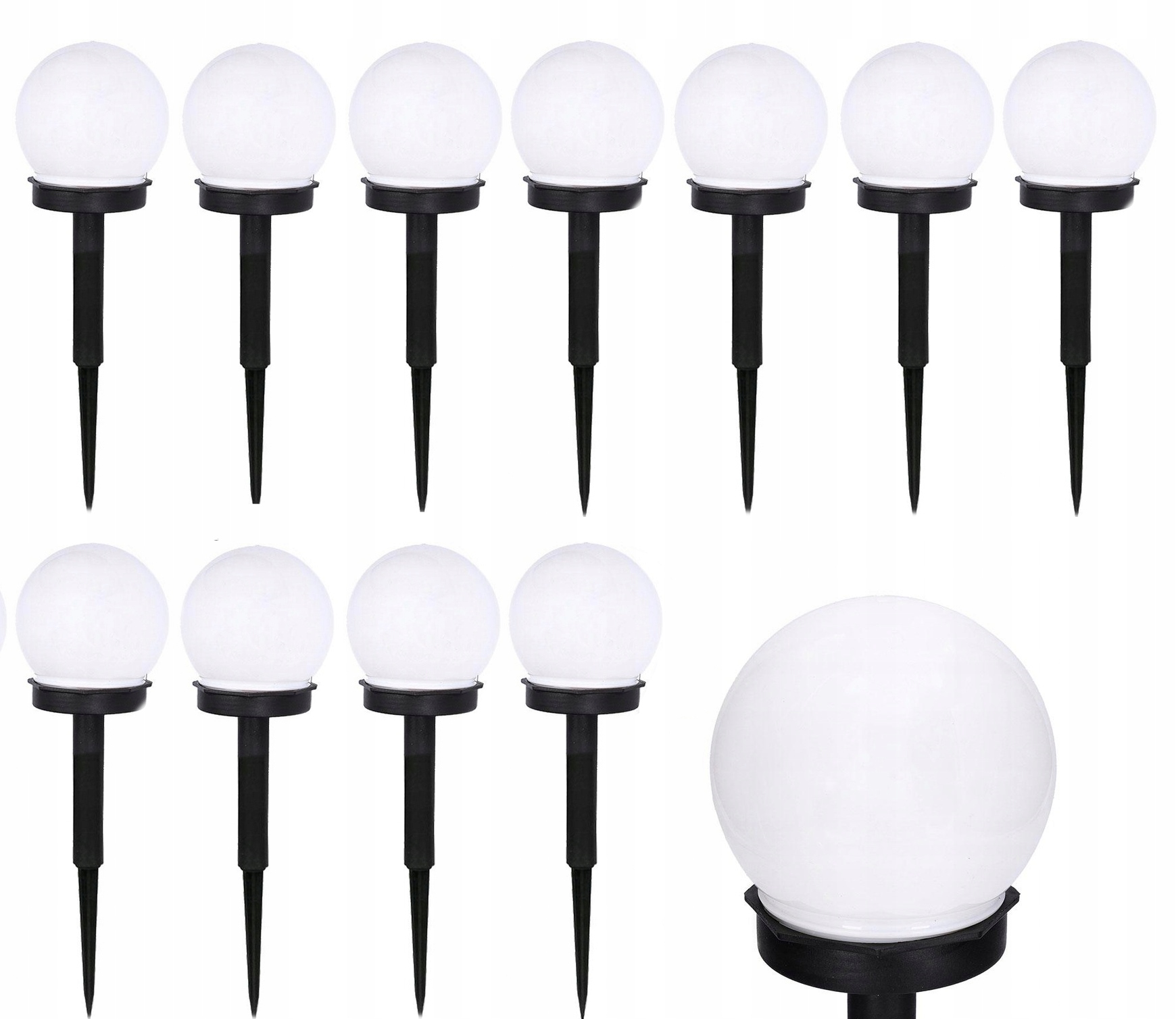

12x Lampa Solarna Led ogrodowa solar Kula 10 cm