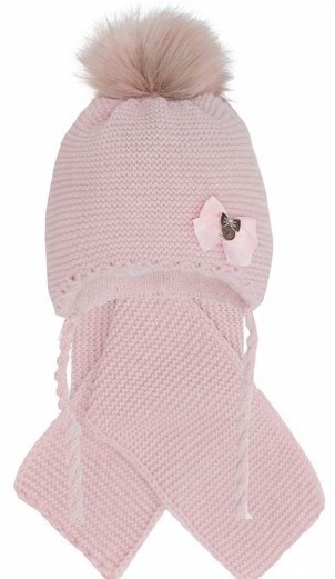 

Czapka i Szalik Dziewczęcy Zima r.44-46 cm 9-12 m